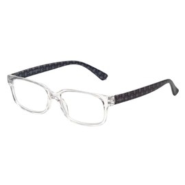 Calabria L 15581 Blue Light Filter Reading Glasses +0.75 Crystal Clear Diamond Women Designer Trendy Chic Readers Eyeglasses