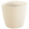 Prosperplast Wheaty Flowerpot Planter Elegant Garden UV-Resistant Braid Pattern Plastic