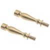 HAJXZH 2 Pcs 2 Inch Lamp Finial Extender Turned Brass
