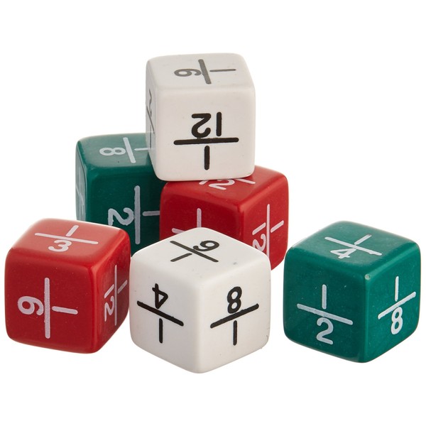 Didax Educational Resources Fraction Dice (6 Piece)