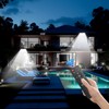 CREATESTAR Solar Flood Lights Outdoor with Remote Control Dimmable, Waterproof
