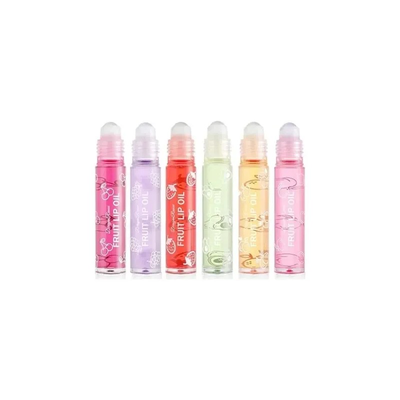 Set De 6 Aceites Para Labios Roll-on, Transparentes E Incolo