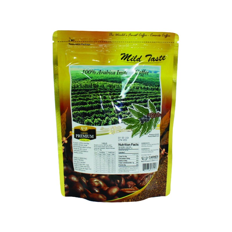 Carnes Premium Instant Coffee 100% Arabica Coffee (Mocha, 7oz_6 pack)