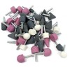 50 pc Mounted Stone Point Assortment 1/4" Shank Grinding Wheel