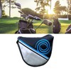 Mallet Putter Head Cover Magnetic Suction Buckle Long Semicircle Golf