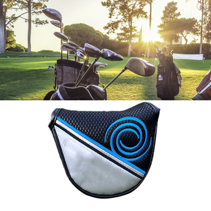 Mallet Putter Head Cover Magnetic Suction Buckle Long Semicircle Golf
