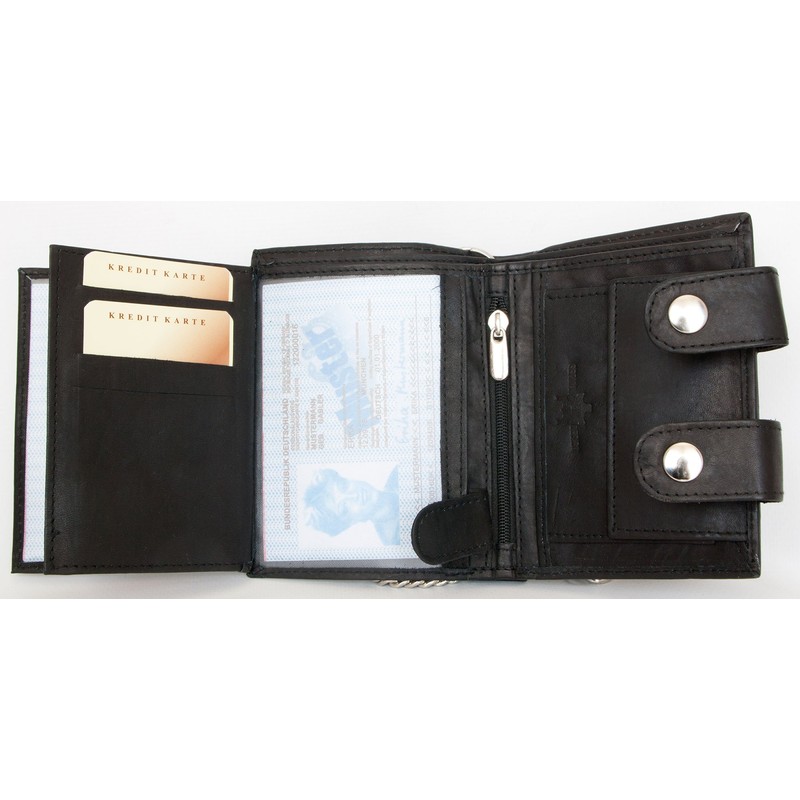 Men's Biker's Wallet Kabana with 45 Cm Long Metal Chain