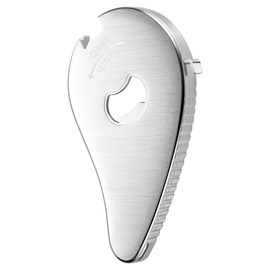 Uinxan Jar and Bottle Opener-Pull Tab Can Openers,Portable,Multifunctional,Twist Off 0.6-2.7in Lids,Sealed Rings|Cap Remover Tool,Patent/Unique Gadgets for Weak Hands,Seniors,Elderly,Stainless Steel