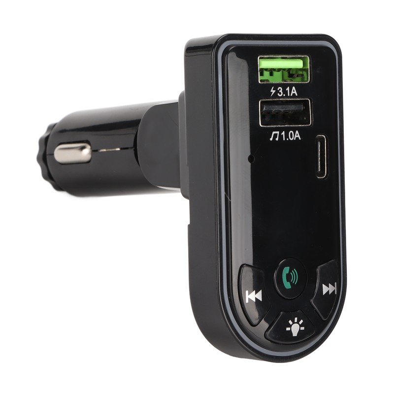 Car MP3 Player Hands Free Stereo Dual USB Charging Bluetooth