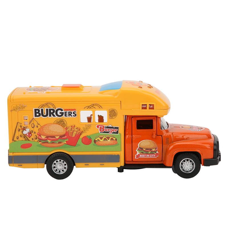 1/28 Simulation Multi‑function Light Music Pull‑back Toy Car Model Kid