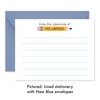Teacher Stationery with Custom Name, 5.5x4.25 (A2) Lined or Unlined