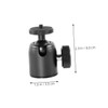TEHAUX 1 Set Rotating Tripod Ball Head Camera Mount Compatible