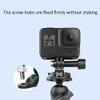 TELESIN 360 Degree Rotation Motorcycle Rearview Mirror Support Clamp Motion