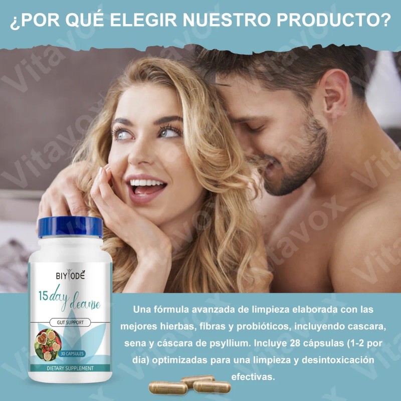 2pc De Desintoxicación Avanzada 15day Cleanse Cápsulas