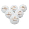 Kisangel 6pcs Golf Training Balls Durable White Rubber Practice Balls