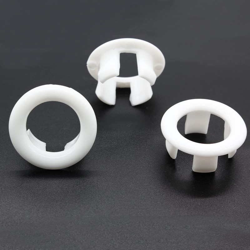 Cionyce 6 Pcs Sink Overflow Ring, Bathroom Sink Overflow Cover