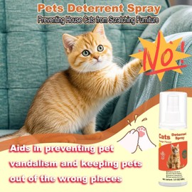 MGSDL Cat Deterrent Spray, Cat Spray Indoor - Effective Cat Scratch Furniture for Pet Behavior Training - Protector Stay Away from Restricted Areas - Indoor & Outdoor Deterrent - 2 Pack 7.0 fl.oz.