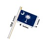 South Carolina State Handheld Stick Flag 4x6 Inch 12 Pack