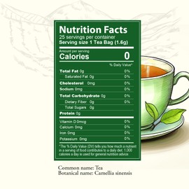 Ceylonzon Ceylon Apple Tree Tea Classic Taste Individually Foil-Wrapped Tea Bags (50 Tea Bags)