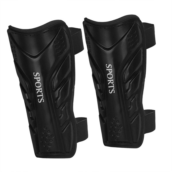 6021 Junior Soccer Shin Guards for Children 5-11 Years Old Futsal Bicycle Baseball Bike Shin Protector Protective Pad Shock Absorption Adjustable Velcro Elementary School Legers/Exercise Protective Gear Practice Competition Sports Events 1 Pair