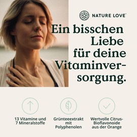 Multivitamin Komplex – 180 vegane Kapseln – Vitamine A-Z & Mineralstoffe – mit Grünteeextrakt und Citrus-Bioflavonoiden – hochdosiert und mit Bioaktiv-Formen – laborgeprüft, ohne unnötige Zusätze