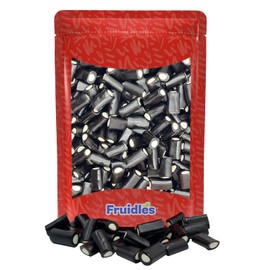 Fruidles Black Licorice Rockies with White Center Cream Filling (Half-Pound)