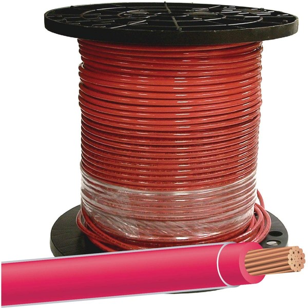 Southwire Building Wire Stranded Copper 12 Ga, 1 Conductor 20 Amp 600 V 90 Deg C 500 ' Red