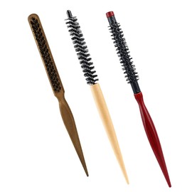 Mikinona Professional Hair Stylist Recommended Wooden Comb Curler Brush Set Styling Tool Small Round Brush for Blow Drying