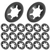 Qrity 20 Pcs Retaining Rings Washers 4mm Inner Diameter 12mm