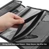 Roll Up Fishing Lure Wraps,5 Pocket PVC Lure Bag,Protective＆Foldable Cover