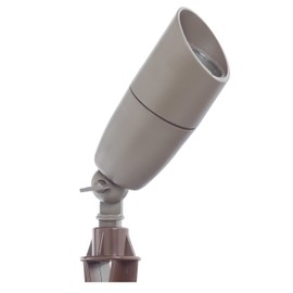 Westgate Waterproof Landscape Light LED Spotlight Adjustable Directional Security Lighting for Patio Deck Yard Garden Pathway Pool Area - MR16 Bulb Included (1 Bronze)