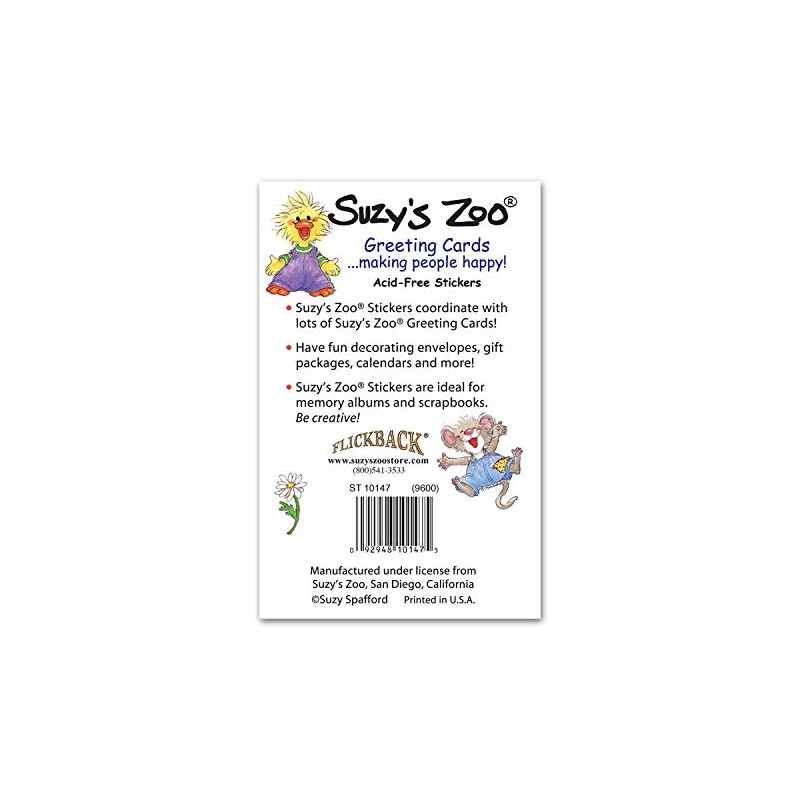 Suzy's Zoo Hide & Seek! Multi Stickers (4-Pack) 10147