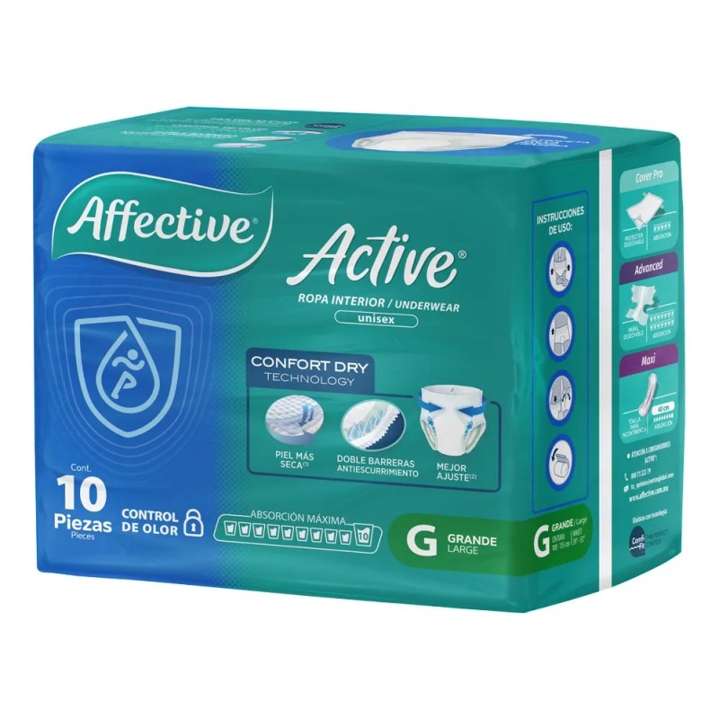 Ropa Interior Para Adultos Active Talla Grande Unisex