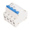 4P Miniature Circuit Breaker DIN Rail Mount Low Voltage Overload