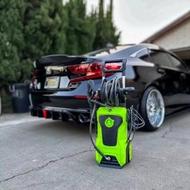 Voodoo Ride Power Pressure Washer 1800W 26ft Steel Hose with 4 Nozzles