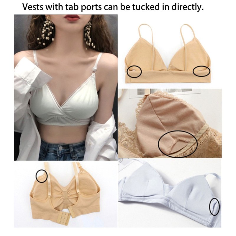 9 Pairs Sports Bra Inserts Triangular Breathable Bra Pads Inserts