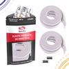SULPO Flat Shoelaces without Tying – Elastic Shoelaces with Metal