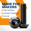 M6 x 90 mm Rounded Head Screws with Hexagon Socket