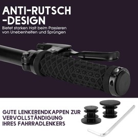 Children's Bicycle Grips - Handlebar Grips MTB Bicycle with Non-Slip Rubber | 132 mm Bicycle Grips Ergonomic Handlebar Grips for 22.2 mm Bicycle, MTB, Mountain Bike, Road Bike Grips