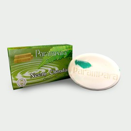 Parampara Ayurved Neem Chandan Compleate Ayurvedic Skin Bath Soap for All Skin Types 75g Pack of 5 (5 Soap)