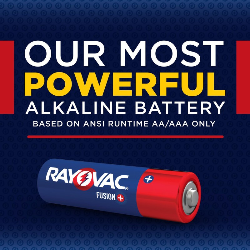 Rayovac Fusion AAA Batteries (30 Pack), Triple A Alkaline Batteries