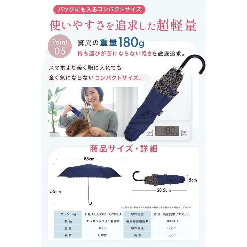 (Supervised by Active Dermatologist), Elegant Ruffle Embroidery, Parasol, Folding Umbrella,