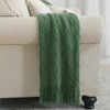 BOURINA Textured Solid Soft Sofa Throw Couch Cover Knitted Decorative
