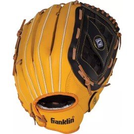 Franklin Black/Tan Synthetic Leather Right-handed Baseball Glove 13 in.