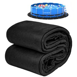 YVVZHOU PANN 300G/M² Thicker Round Pool Pads for Above Ground Pool, Under Pool Pad Round, Above Ground Pool Liners Round with Metal Grommets, Under Pool Mats to Prevent Punctures Pool Tarp