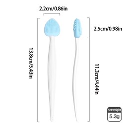 4pcs Silicone Lip Scrub Brush, Double-Sided Lip Exfoliator for Women & Men, Lip Cleaning Tool for Dead Skin Removal, Mini Portable Lip Scrubber for Smoother Lips, Pink, Green, Red & White