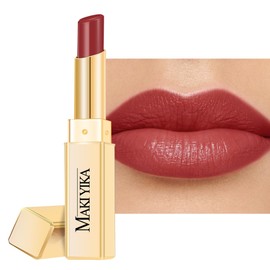 MAKI YIKA Moisture Mauve Red Lipstick for Women Hydrated Tinted Lip Balm for Dry Cracked Lips Weightless Glossy Lip Color Juicy Finish,MA059 Mauve Pop