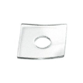 Clear 3/4" O.D. Square Washer Pack of 10