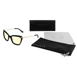 Gunnar Gaming and Computer Eyewear - ANNA, Kista Collection - Frame Colour: Onyx, Lens Tint: Amber (Blocks 65% Blue Light & 100% UV Light) - Blue Light Blocking Glasses