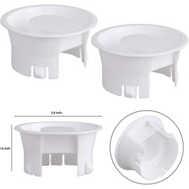 Water Pitcher Lids, 2 Pieces Glass Carafe Lids Covers Food Grade Plastic Dust Proof Splash Resistant Bottle Stoppers for Water Jug Glass Bistro Pitcher